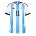 Argentyna Angel Di Maria #11 Koszulka Podstawowych MŚ 2022 Krótki Rękaw